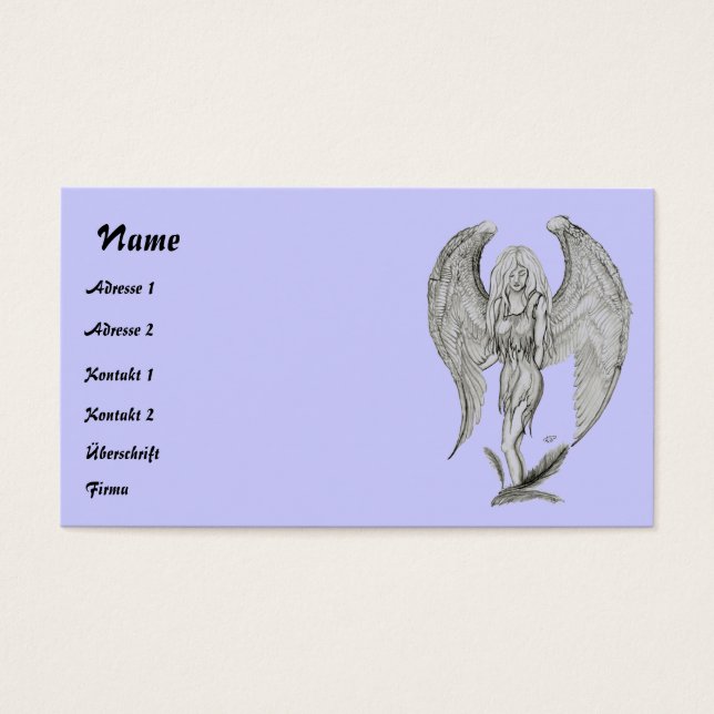 Desenho do lápis anjo (Frente)