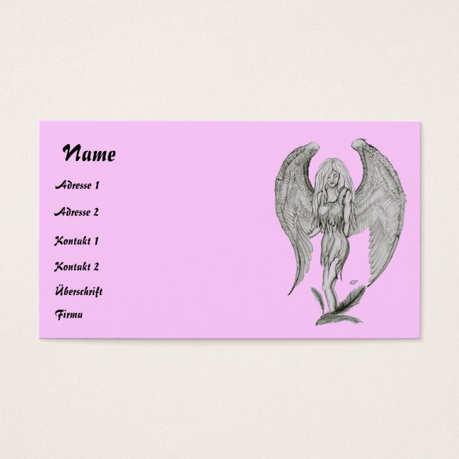 Desenho do lápis anjo (Frente)