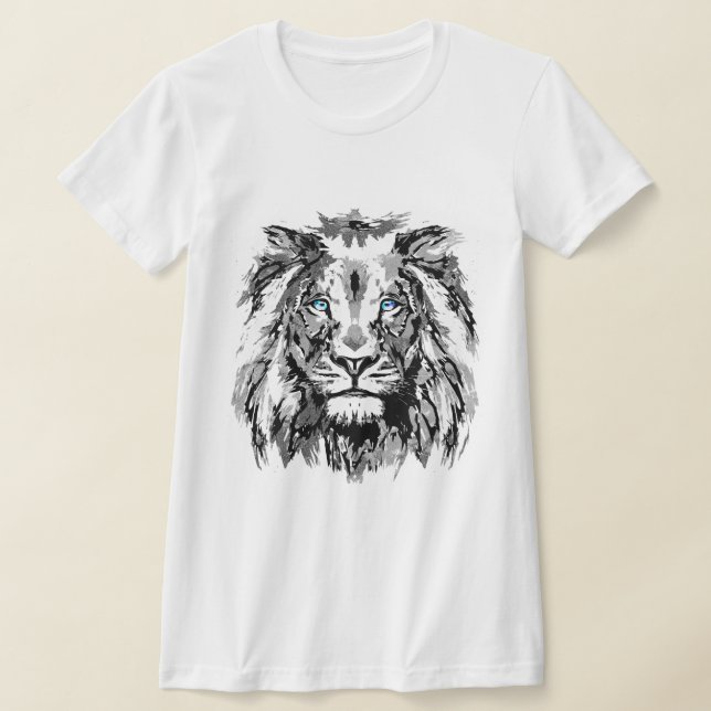 Desenho Do Leão Da cinza - Camisa Da Cabeça Do Leã (Postura )