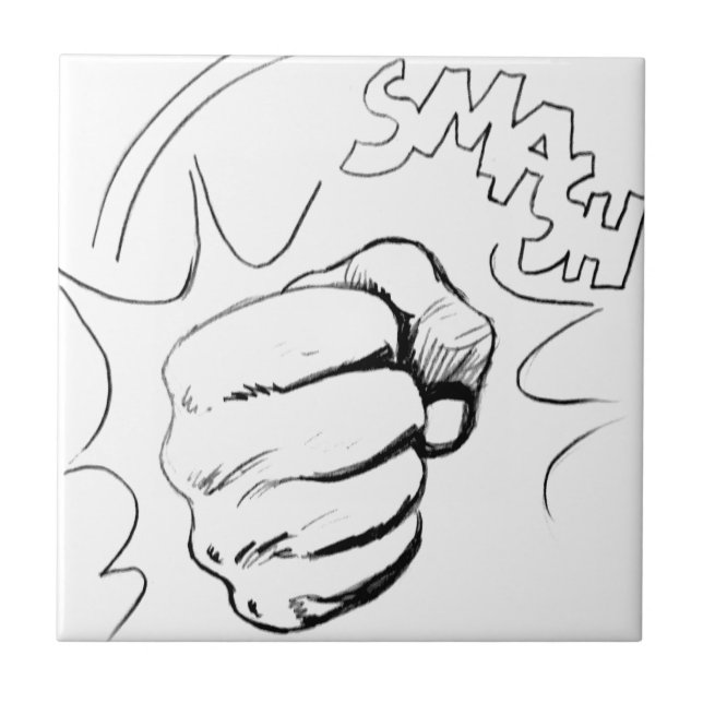 Desenho do Smash de Pop Art Retroativo (Frente)