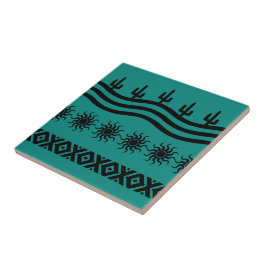 Desenho Do Sudoeste: Teal E Trivet Negra