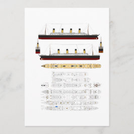 Desenho e Diagrama Titanic do RMS