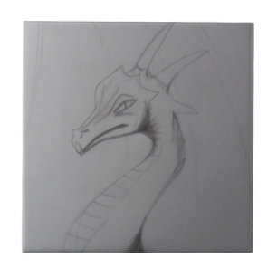 Desenho elegante do dragão