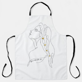 Desenho em Linha da Arte da Mulher - Bloom onde vo