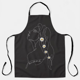 Desenho em Linha da Arte da Mulher - Bloom onde vo