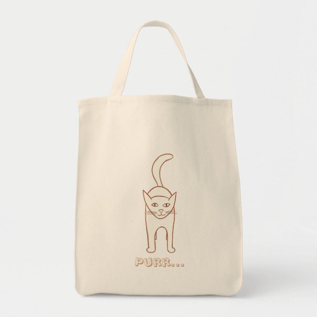 Desenho em linhas gerais, bolsas de canvas de Puro (Frente)