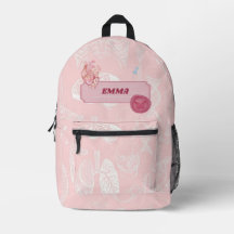 Desenho Estético de Anatomia Rosa para Estudante d