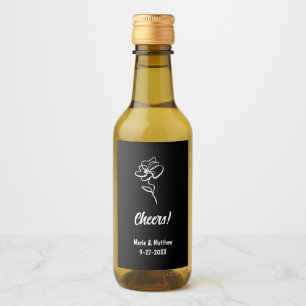 Desenho Floral Clássico e Gótico Elegante Preto