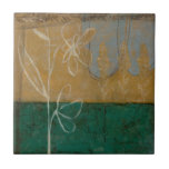 Desenho Floral com flor selvagem e plantas<br><div class="desc">Muita coisa está acontecendo nesta pintura de Jennifer Goldberger. Um esboço floral toma palco central, e pequenas árvores constituem o fundo. Os fãs de Eugene Delacroix e Edward Hopper podem querer comprar esta peça!</div>