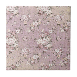 Desenho Floral Flor de Rosa Rosa Lavanda Vintage