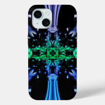 Desenho Fractal de Plasma Elétrico Futurista