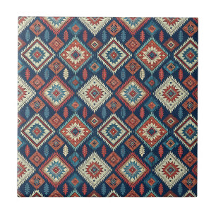 Desenho Geométrico Textil Tribal Azteca do Sudoest