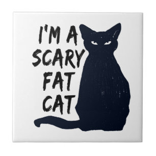 Desenho gráfico de gato preto assustador de Hallow