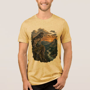 Desenho Majestoso da Selva do Lobo da Montanha