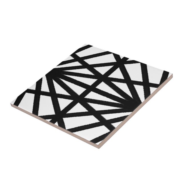 Desenho Mecânico Moderno Preto E Branco (Lateral)