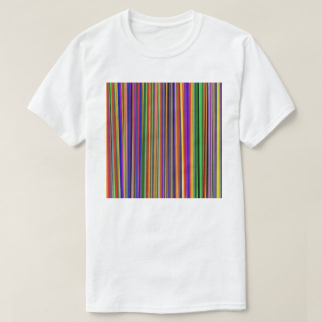 Desenho Multicolorido em Camiseta Branca (Frente do Design)
