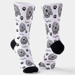 Desenho Personalizado Cachorro de Goldendoodle