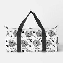 Desenho Personalizado Cachorro de Goldendoodle