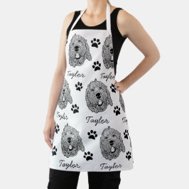 Desenho Personalizado Cachorro de Goldendoodle