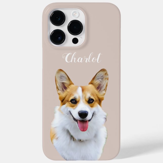 Desenho Personalizado do Cão Galês Corgi (Verso)