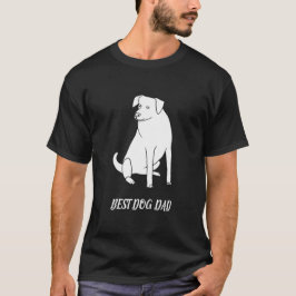 Desenho traçado do melhor Pai de cães das Camiseta