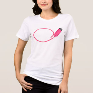 Desenho um círculo com um realce rosa