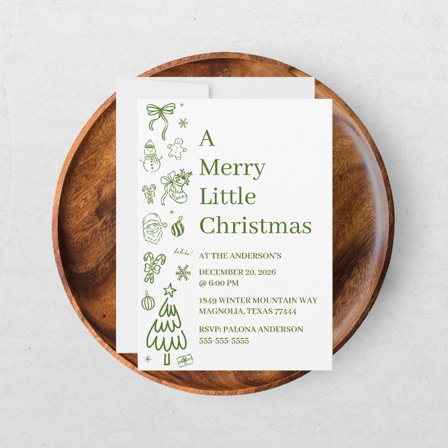 Desenho Verde Caprichoso à Mão (Criador carregado)