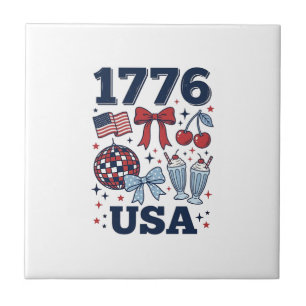 Desenho Vetorial Coquete Patriótico EUA 1776_1