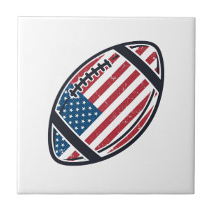 Desenho Vetorial Vintage de Futebol Americano Patr