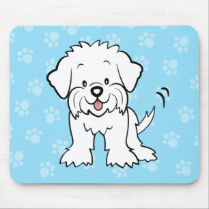Desenhos animados bonitos Mousepad maltês