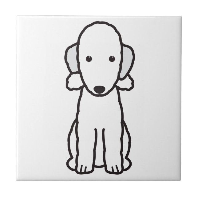 Desenhos animados do cão de Bedlington Terrier (Frente)