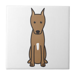 Desenhos animados do cão do Pinscher diminuto