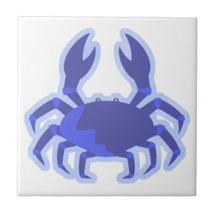 Desenhos animados do caranguejo azul