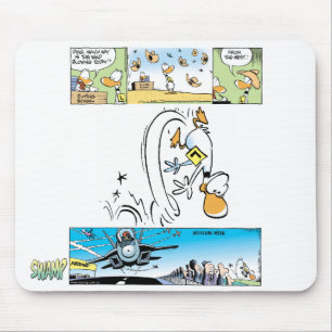 Desenhos animados engraçados Mousepad do pato de
