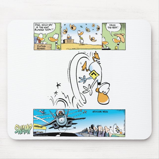Desenhos animados engraçados Mousepad do pato de (Frente)