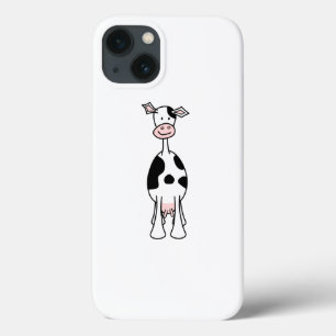 Desenhos animados preto e branco da vaca. Parte