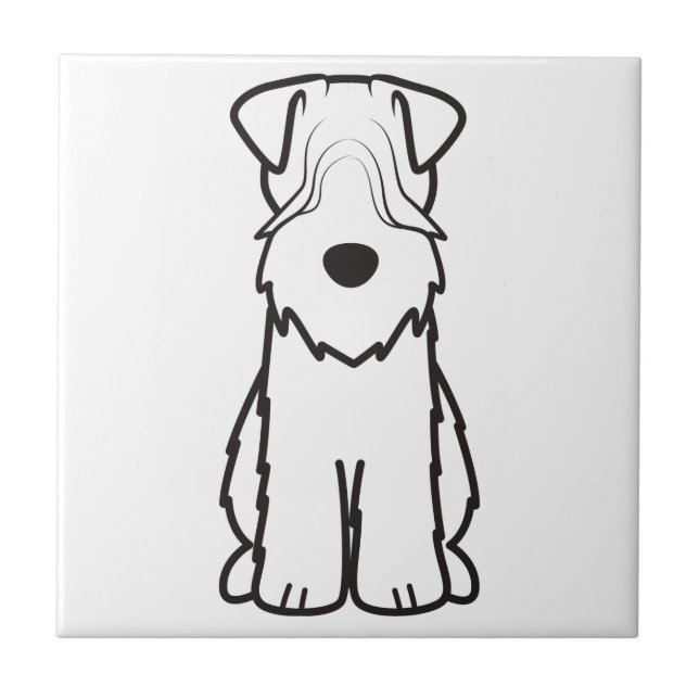 Desenhos animados Wheaten brandamente revestidos (Frente)