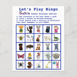Desenhos Animais de Suki Vamos Jogar Jogo do Bingo