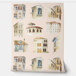 Desenhos de Aquarelas da Cidade Antiga Delicar