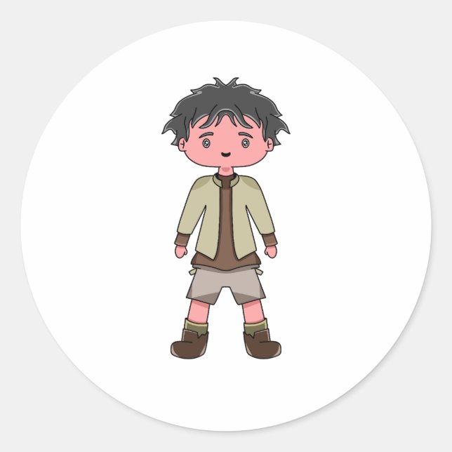 desenhos de caracteres adesivos (Frente)