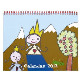 Desenhos infantis Calendário 2012