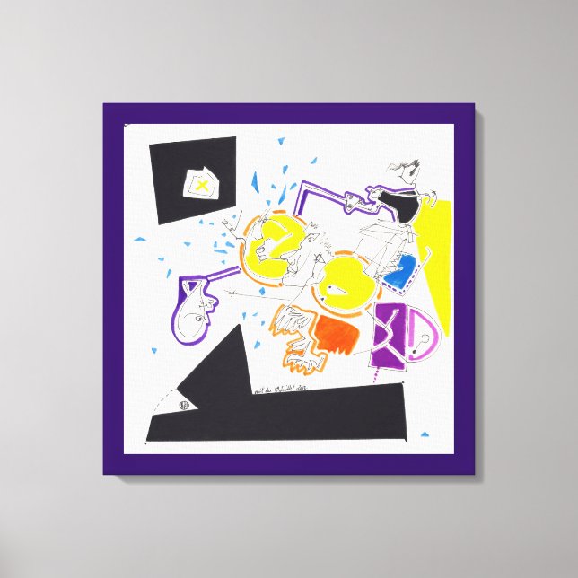 Desenhos Noturnos e Nap 09 Impressão de tela (Frente)