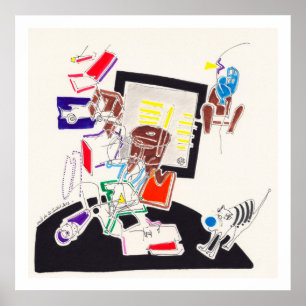 Desenhos noturnos e Nap 10 por Poster de arquivame