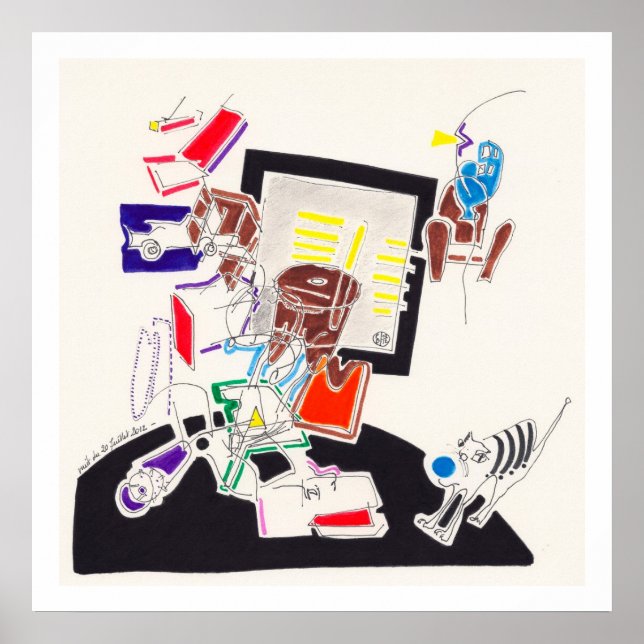 Desenhos noturnos e Nap 10 por Poster de arquivame (Frente)