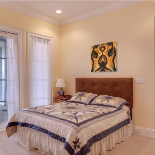 Desert Brown Abstrato na Impressão Canvas