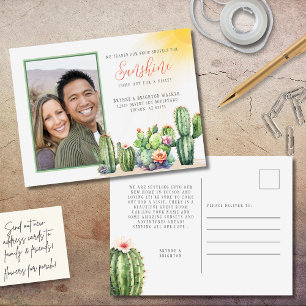 Desert Cactus, nós movemos neve para cartões posta