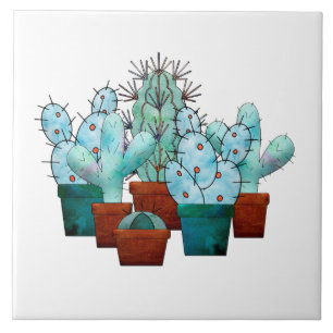 Desert Cactus Plant Watercolor