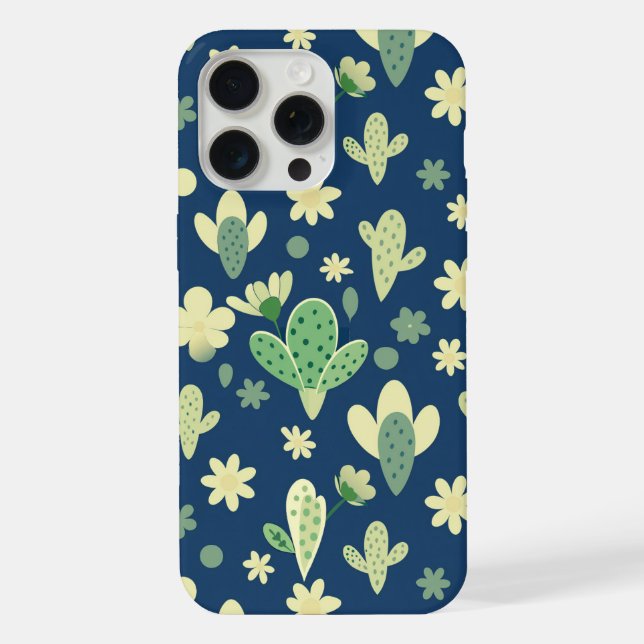 Desert Cactus & Succulent Pattern (Verso)