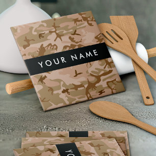 Desert Camouflage Patterno, seu nome, Personalize