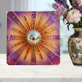 Desert Disco Sunburst Purple Retro Sunset & Mirror